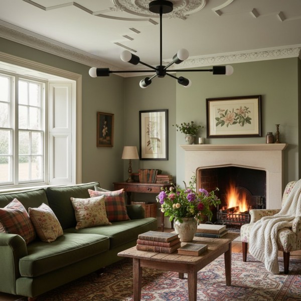 Żyrandol Mobilux Line Mid Century Modern – 6 lamp wiszących sufitowych T312