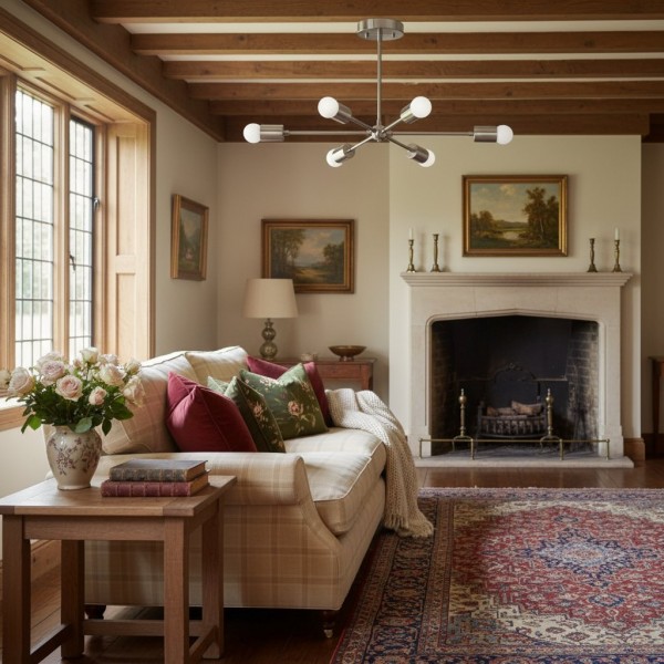 Żyrandol Mobilux Line Mid Century Modern – 6 lamp wiszących sufitowych T312