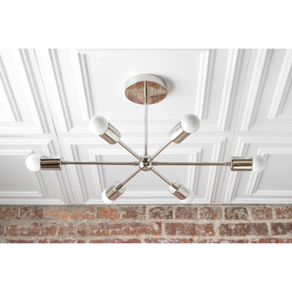 Żyrandol Mobilux Line Mid Century Modern – 6 lamp wiszących sufitowych T312