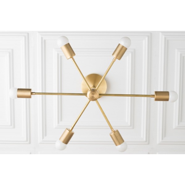 Żyrandol Mobilux Line Mid Century Modern – 6 lamp wiszących sufitowych T312