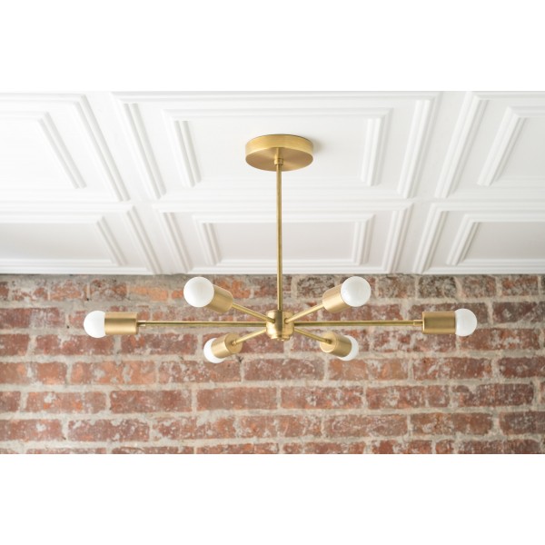 Żyrandol Mobilux Line Mid Century Modern – 6 lamp wiszących sufitowych T312