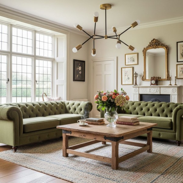 Mobilux Line Nowoczesny geometryczny żyrandol - mosiężna lampa sufitowa T321