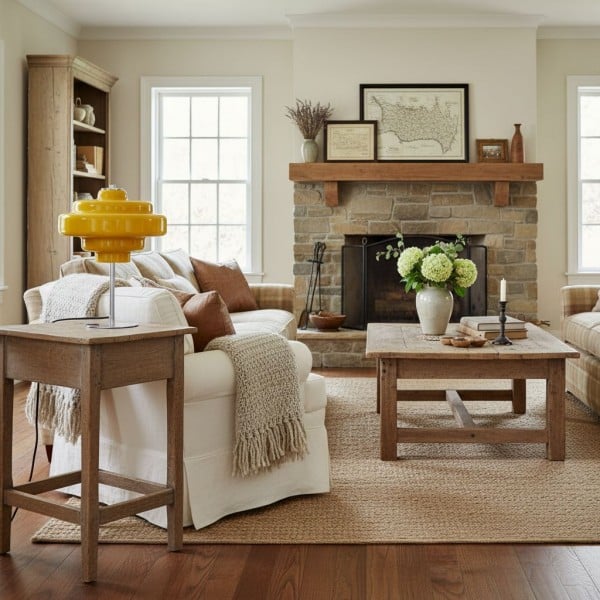 Koloro Multi-Layer Table Lamp - Vintage Glass and Metal for Living Room T276