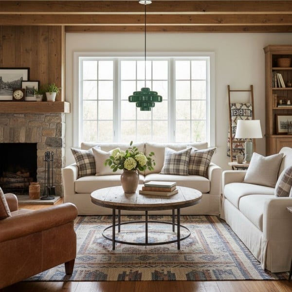 Koloro Multi-Layer Pendant Light - Vintage Metal and Glass for Living Room T277