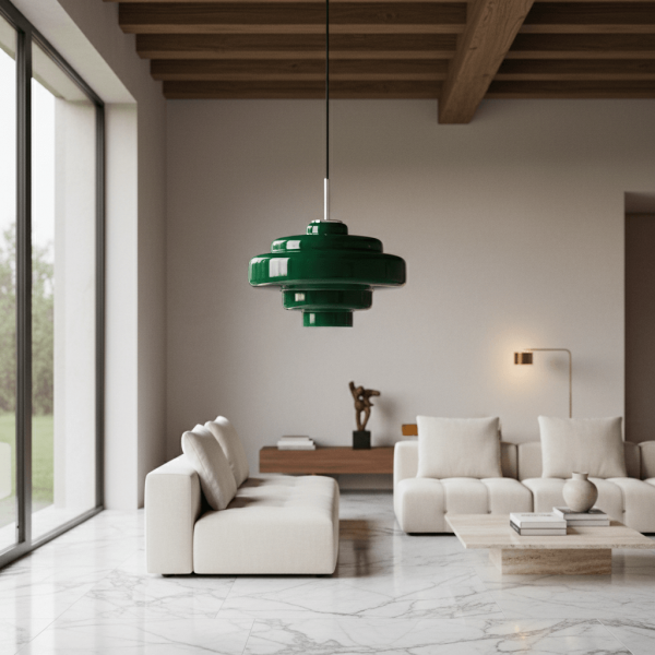 Koloro Multi-Layer Pendant Light - Vintage Metal and Glass for Living Room T277