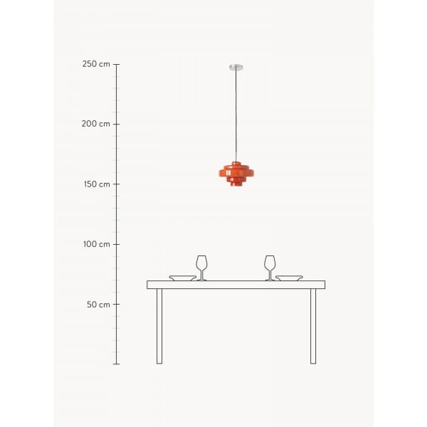 Koloro Multi-Layer Pendant Light - Vintage Metal and Glass for Living Room T277