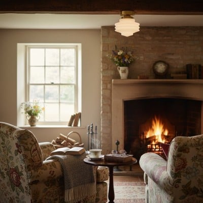 Lampada da soffitto in vetro Art Déco Geotower - Globo in vetro - Elegante lampada da soffitto per la casa T366