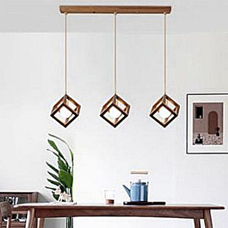 CUBIC Wooden Pendant Light |Simig Lighting|Pendant Light