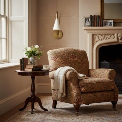 Applique da parete vintage in metallo Curva - Elegante paralume a cono per camere da letto T394