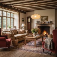 Modern Creative Flat Round Silk Pendant Lamp M25