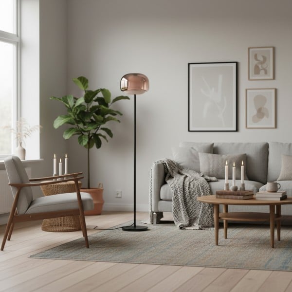 Clinco Vibrant Colored Glass Floor Lamp ‑ Modern Decorative Lighting T417