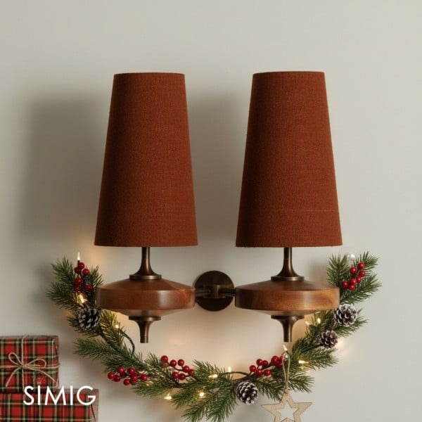 Chrona Rho Fabric Sculpt Wall Lamp - Artistic Contemporary Style T122