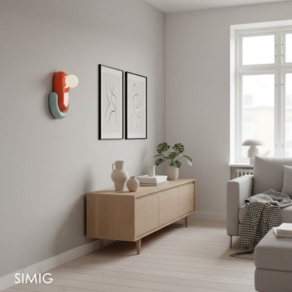 Colorful Ceramic Capsule Wall Light S356