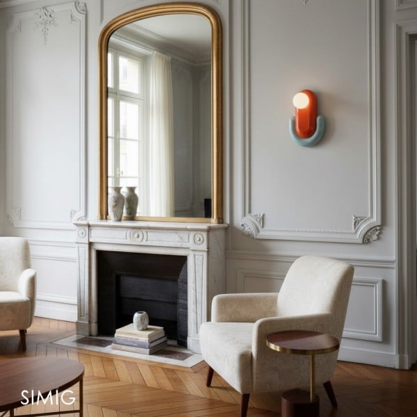 Colorful Ceramic Capsule Wall Light S356