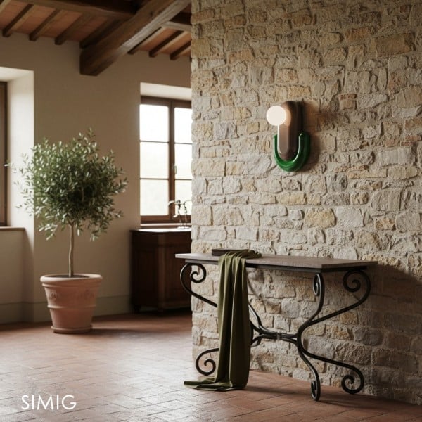 Colorful Ceramic Capsule Wall Light S356