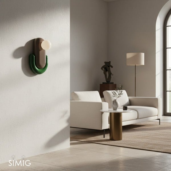 Colorful Ceramic Capsule Wall Light S356