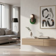 Colorful Ceramic Capsule Wall Light S356