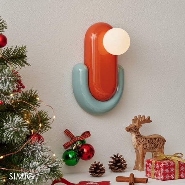 Colorful Ceramic Capsule Wall Light S356