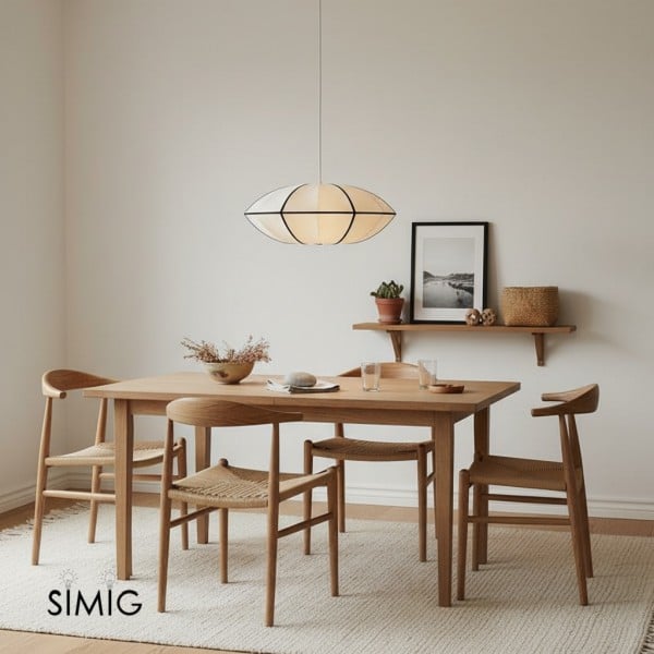 Modern UFO Fabric Pendant Lamp for Dining Room and Living Space S180