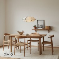 Modern UFO Fabric Pendant Lamp for Dining Room and Living Space S180