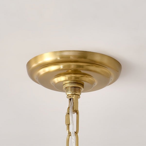 Lampadario in tessuto a pois neri Geometry S364