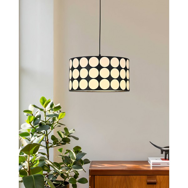 Tygprickig taklampa S365