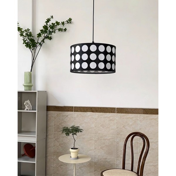 Tygprickig taklampa S365