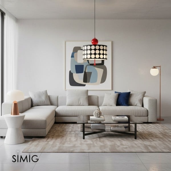 Lattice Acrylic Polka Dots Pendant Lamp M165