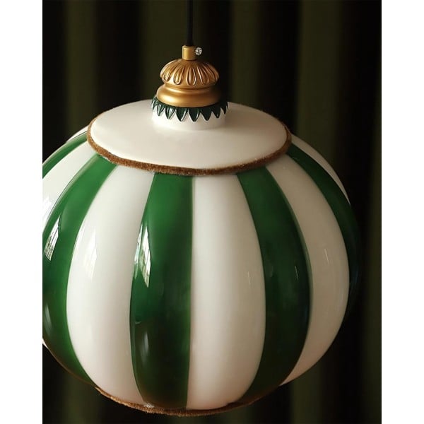 Lampada a sospensione Meira a righe giocose per cucine e sala da pranzo S369