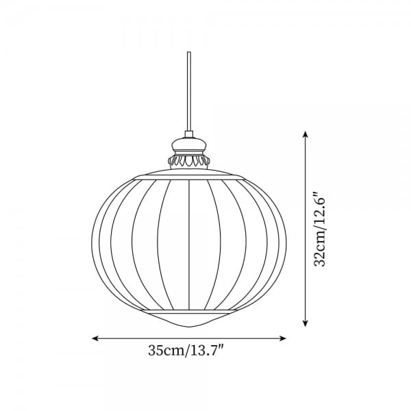Lampada a sospensione Meira a righe giocose per cucine e sala da pranzo S369