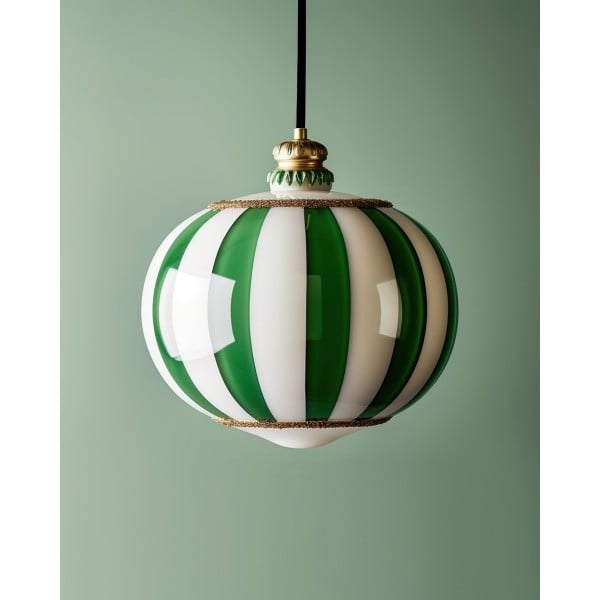 Lampada a sospensione Meira a righe giocose per cucine e sala da pranzo S369