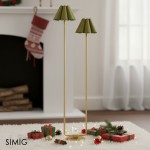 Fibura Elegant Floor Lamp with Linen Shade and Champagne Bronze Base for Living Room T081