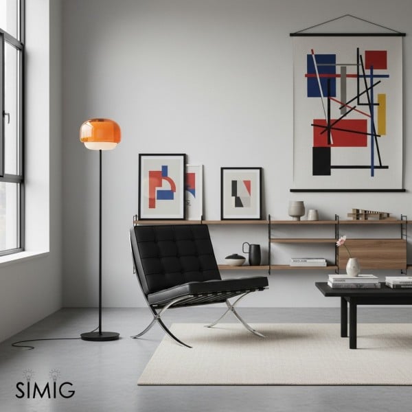 Clinco Vibrant Colored Glass Floor Lamp ‑ Modern Decorative Lighting T417