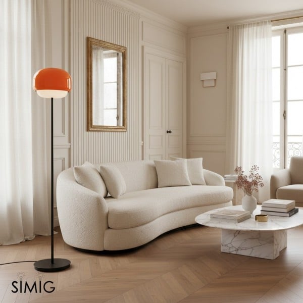 Clinco Vibrant Colored Glass Floor Lamp ‑ Modern Decorative Lighting T417