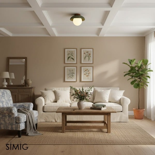 Alien Cream Style Ceiling Light M77