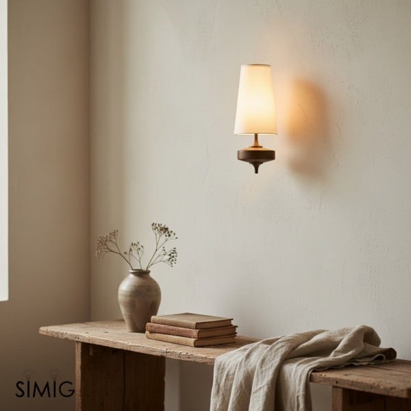 Chrona Rho Fabric Sculpt Wall Lamp - Artistic Contemporary Style T122