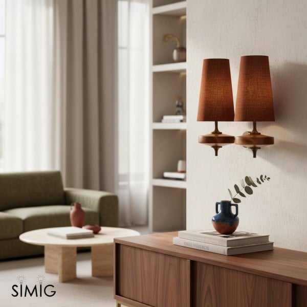 Chrona Rho Fabric Sculpt Wall Lamp - Artistic Contemporary Style T122