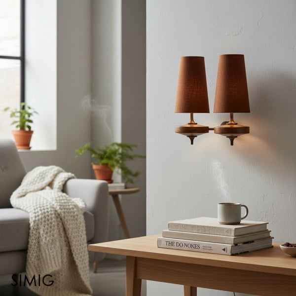 Chrona Rho Fabric Sculpt Wall Lamp - Artistic Contemporary Style T122