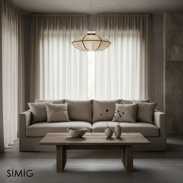 Modern UFO Fabric Pendant Lamp for Dining Room and Living Space S180