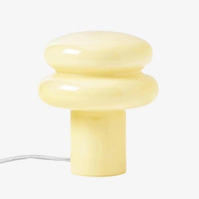 Piccola lampada da tavolo in opale - Lampada in vetro a forma di fungo per soggiorno T422