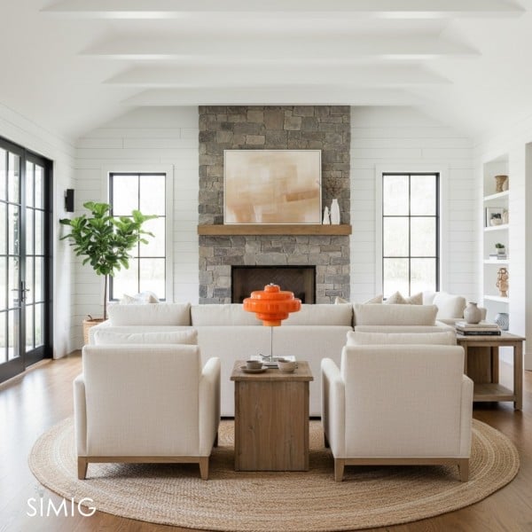 Koloro Multi-Layer Table Lamp - Vintage Glass and Metal for Living Room T276