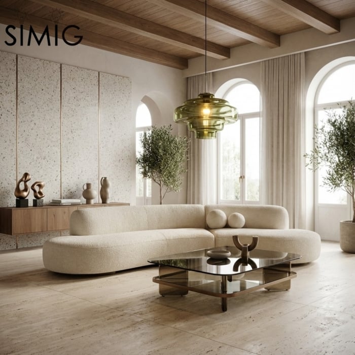 Koloro Multi-Layer Pendant Light - Vintage Metal and Glass for Living Room T277