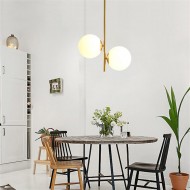 오팔 유리 볼 펜던트 라이트