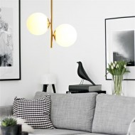 오팔 유리 볼 펜던트 라이트