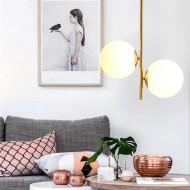 오팔 유리 볼 펜던트 라이트