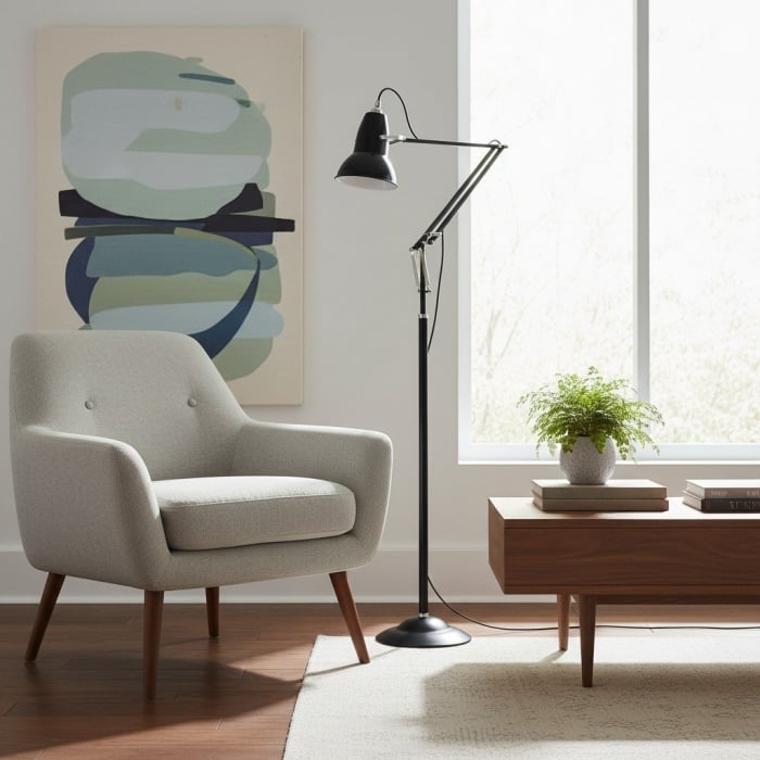 Modryx Refined Metal Floor Lamp - Adjustable Design for Reading Nook T553