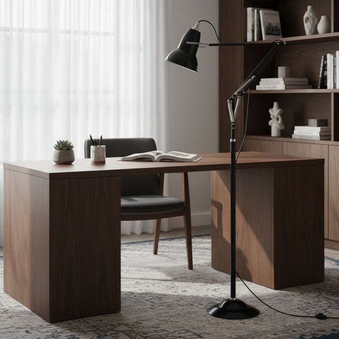 Modryx Refined Metal Floor Lamp - Adjustable Design for Reading Nook T553