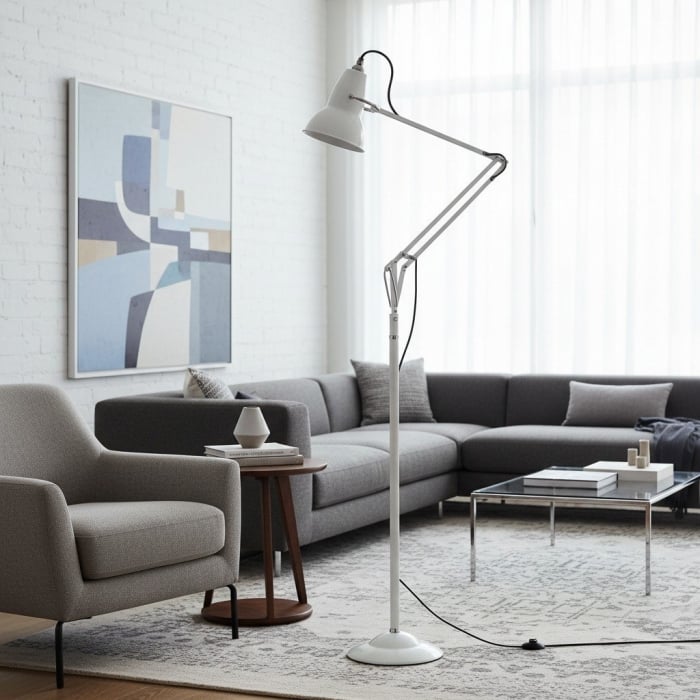 Modryx Refined Metal Floor Lamp - Adjustable Design for Reading Nook T553