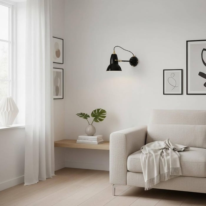 Modryx Vintage Inspired Wall Sconce - Metal Bedside Reading Light Fixture T580