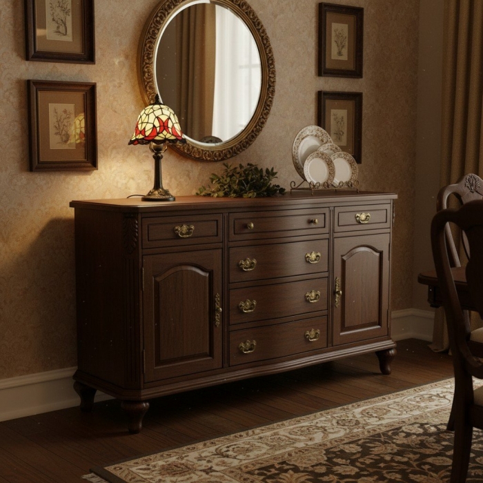 Virelle Colorful Stained Glass Tiffany Table Lamp – Bedroom Accent Light T549